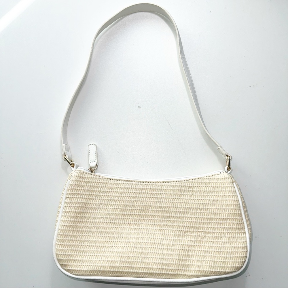 BP Cream Textured Shoulder Bag